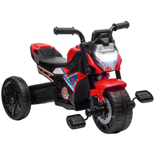 Red 3-in-1 Baby Trike with Headlights, Music, and Horn
