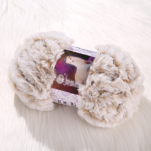 50g/Roll Faux Fur Yarn Hair Mohair Wool Cashmere for Hand Knitting Crochet Sweater Thread Baby Clothes Scarf Fluffy Mink Yarn
